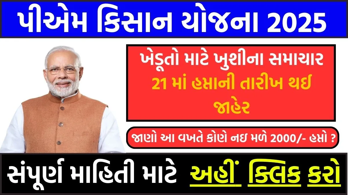 PM Kisan 21th Installment Date 2025